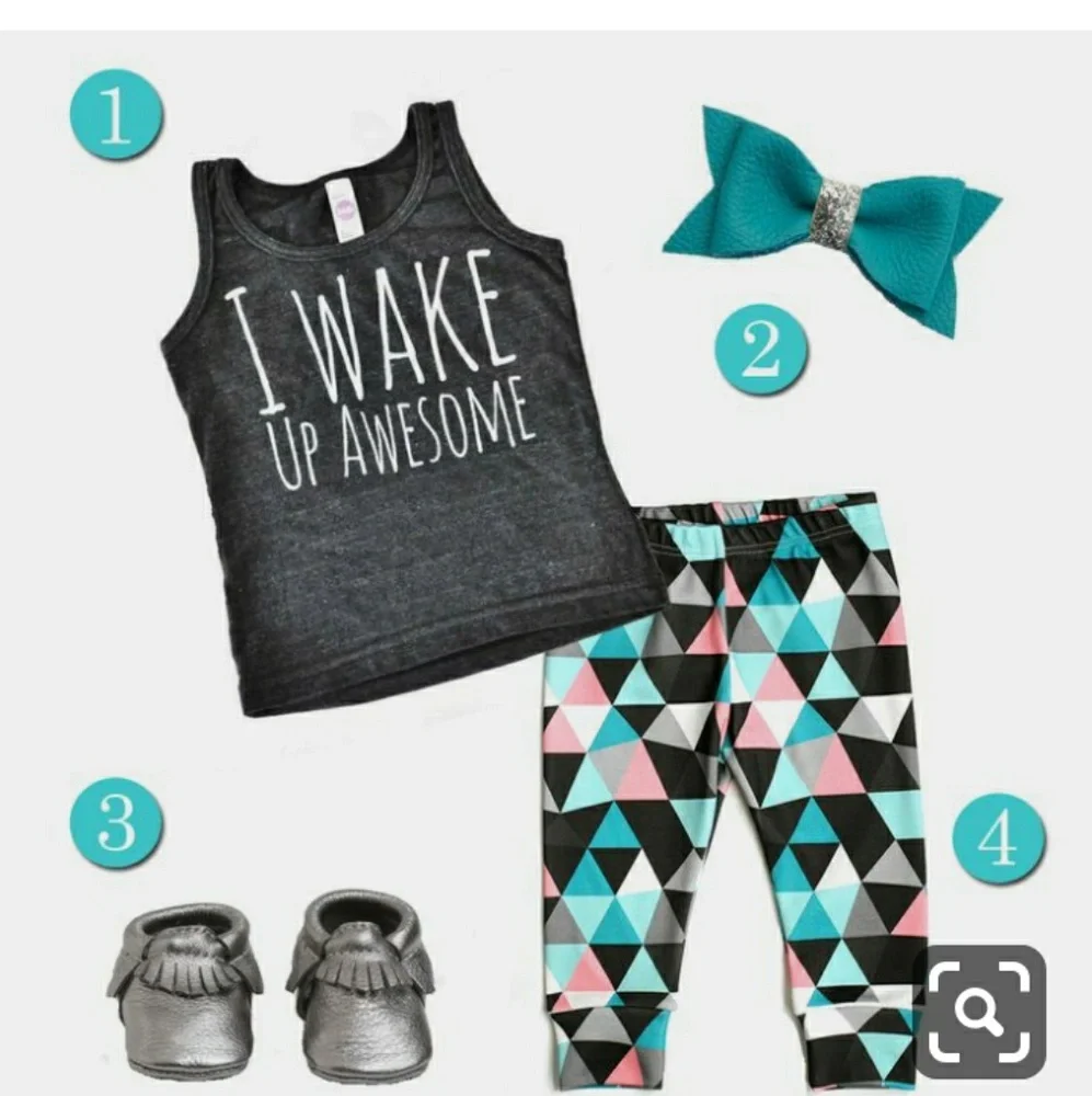 Baby/ Toddler girls styled 4 piece outfit 0m-4T - Picture 7 of 7